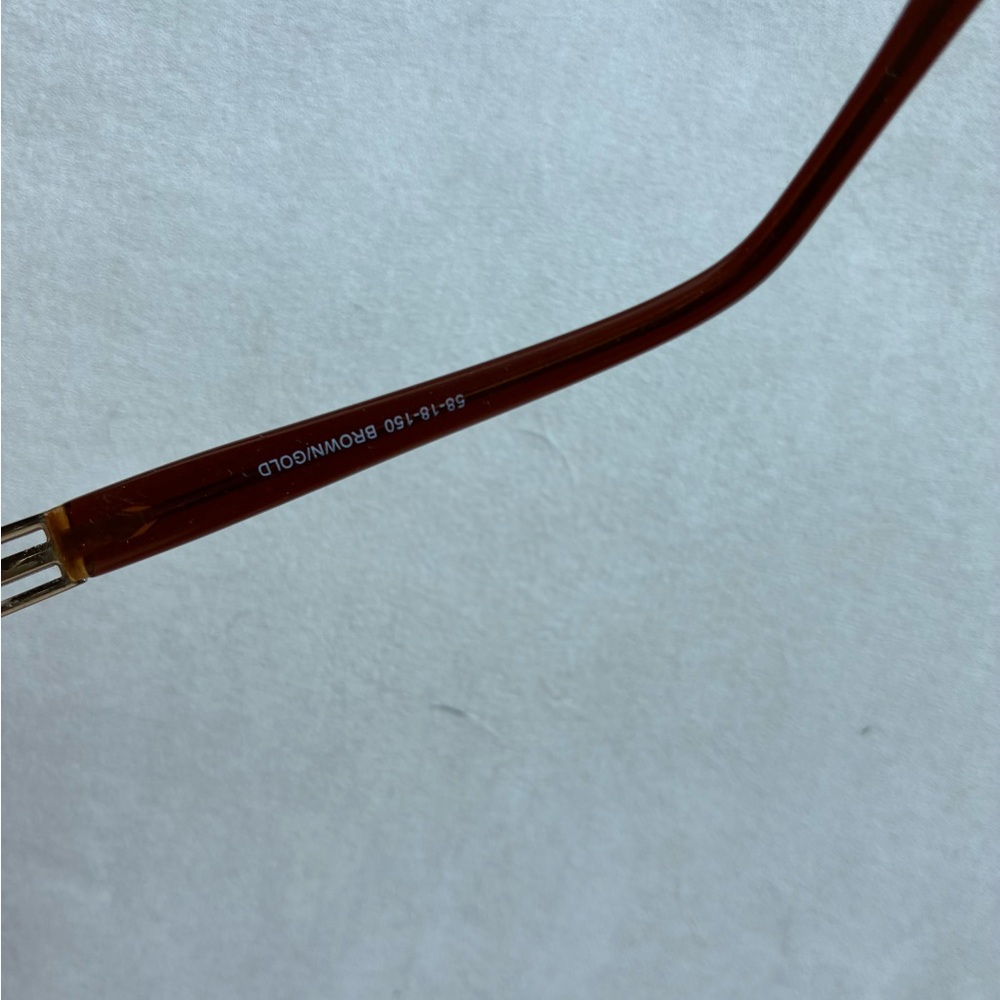 Brown Rectangular Women's Glasses - image 2